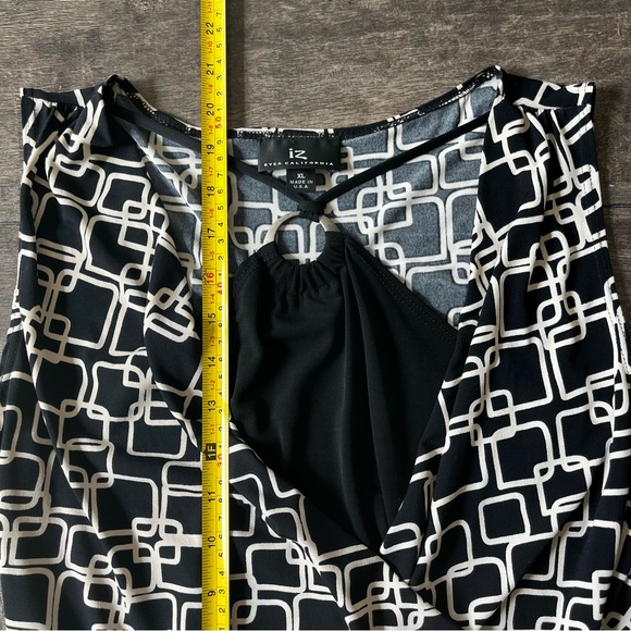 Vintage 90s/00s black and white patterned top - Picture 4 of 6